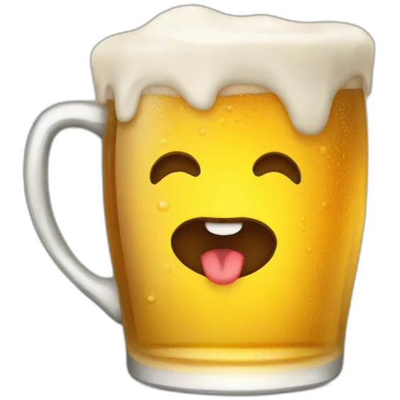 Tasty beer emoji