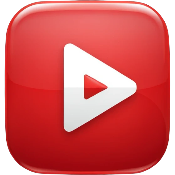 you tube logo play button with small text emoji