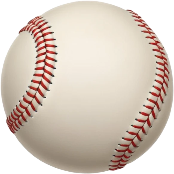 Baseball flying through the air emoji
