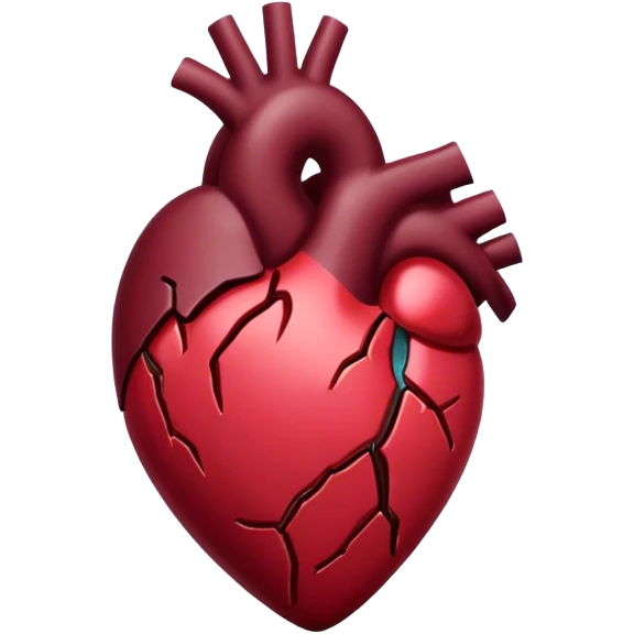 broken heart Burgundy emoji