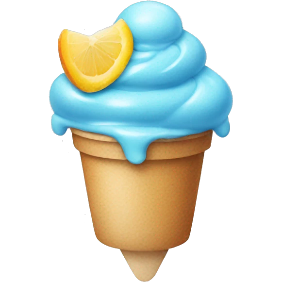 blue sorbet emoji