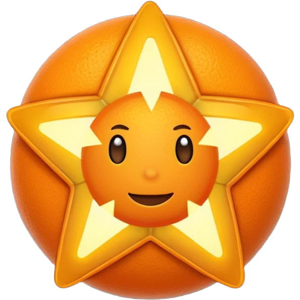 5 orange star emoji
