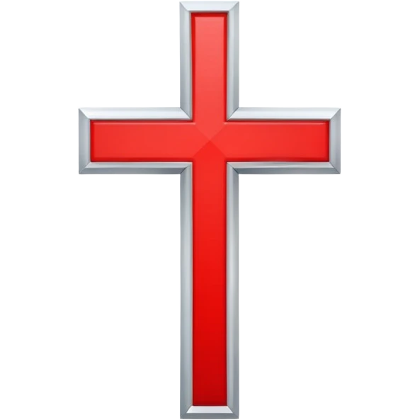 a white cross in a red square emoji