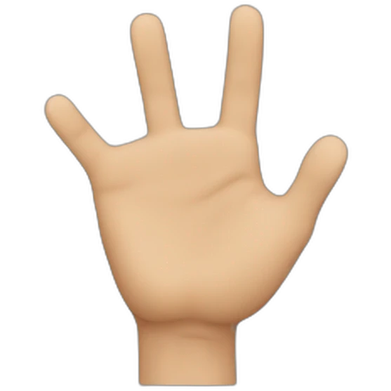 nudge hand with a finger vertical  emoji