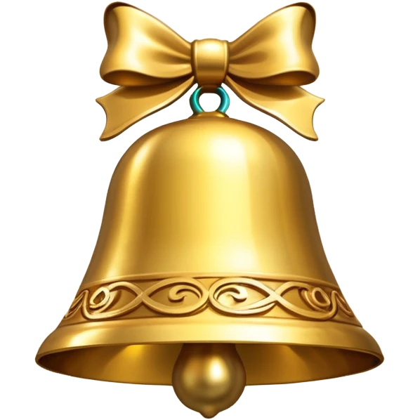 Christmas bell emoji