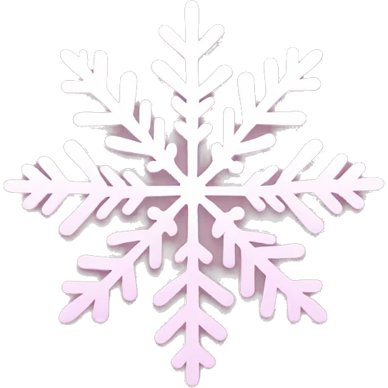 pastel pink snowflake  emoji