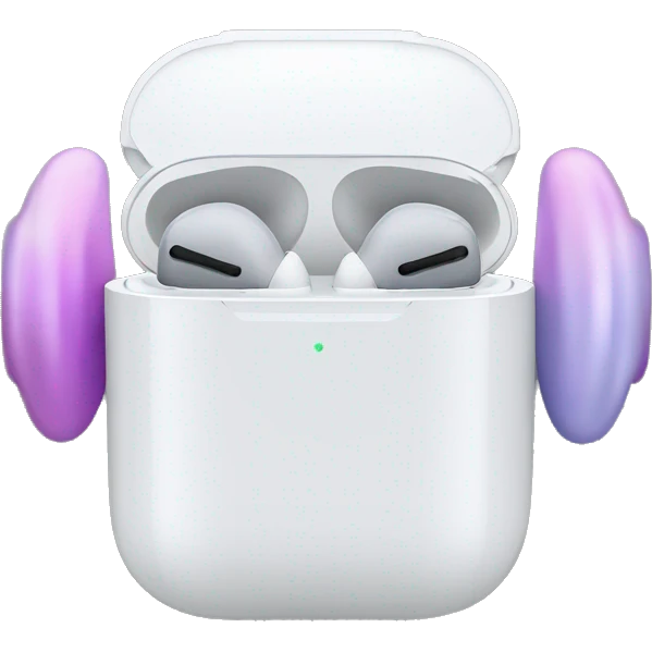 AirPods Max with small bows  emoji