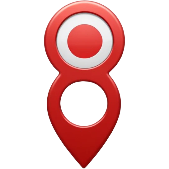 location pin with circle inside emoji