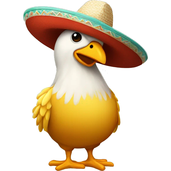 Pollito con sombrero emoji