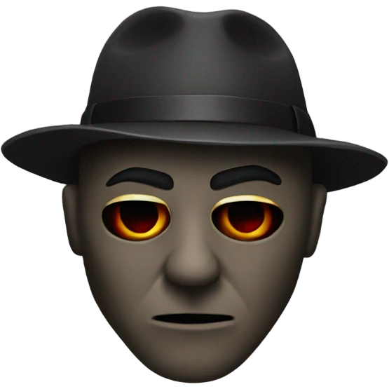 Gangster horror mask emoji
