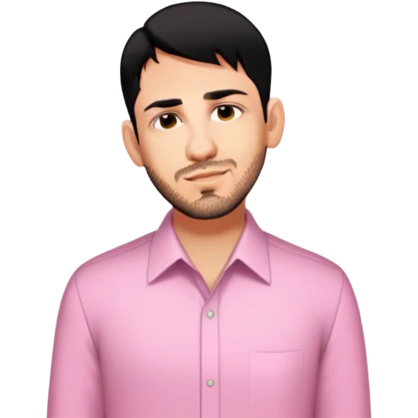 male, wearing a rosa formal shirt emoji