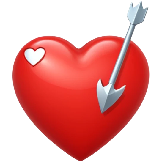 Red heart with an arrow through it  emoji