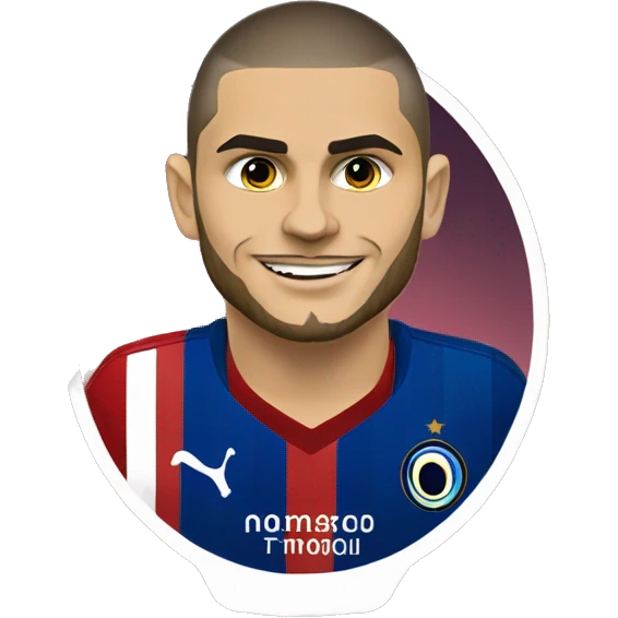 Mauro Icardi with Galatasaaray yellow-red shirt emoji