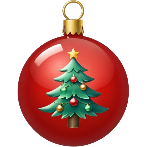 Christmas tree ball emoji