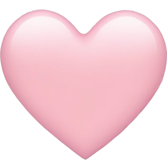 light pink heart emoji