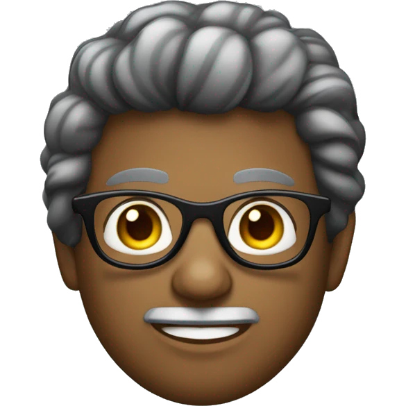 mullher de cabelo preto na altura dos ombros, oculos de grau  emoji