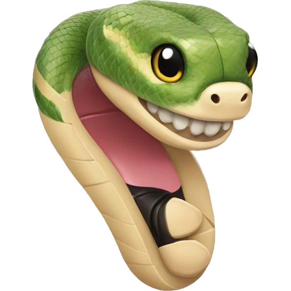 Snake with a manicure emoji