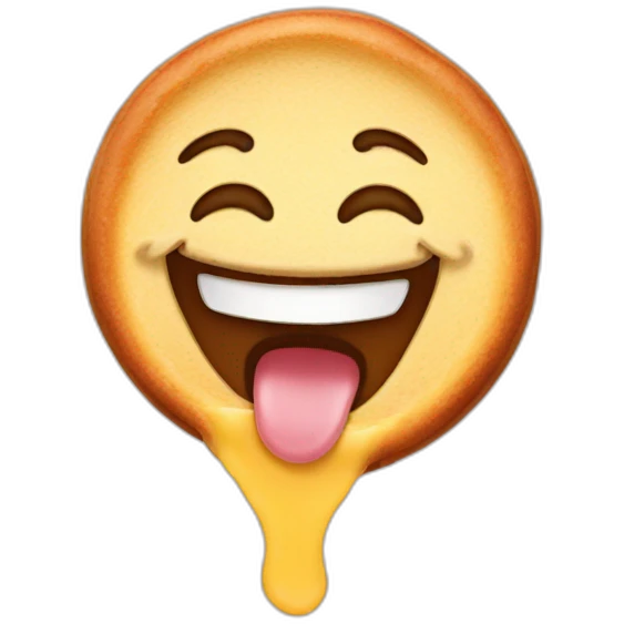 laughing pancake emoji