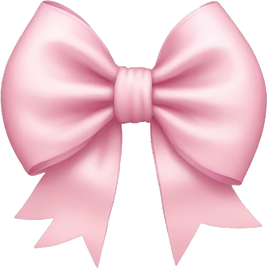 light pink bow emoji
