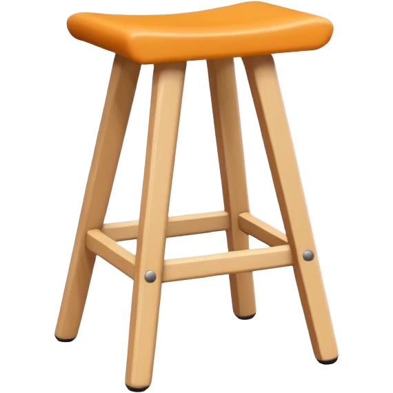 A stool in Bauhaus style emoji