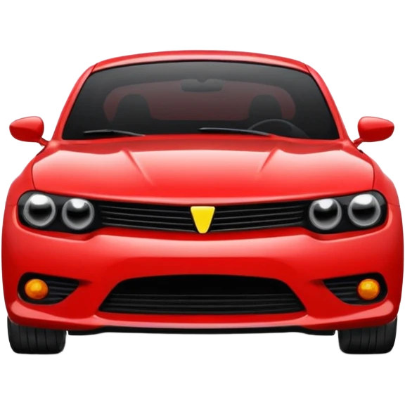 angry red car emoji