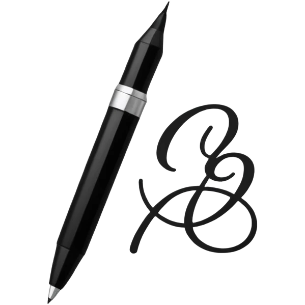 Signature at the bottom of the page emoji