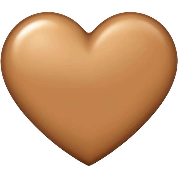 сгенерируй сердце светло-коричневого цвета emoji