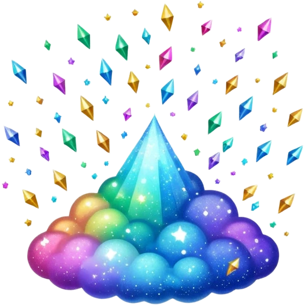 tiny sparkling glitter dust scattered in the air, shining brightly, floating and spreading. Glossy, smooth, soft shadows, white background.



 emoji