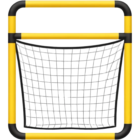 Word “Goal” sign comic style yellow emoji