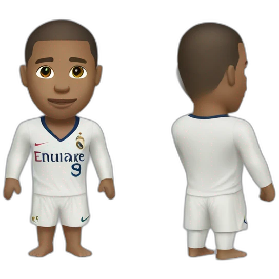 Mbappé en robe emoji