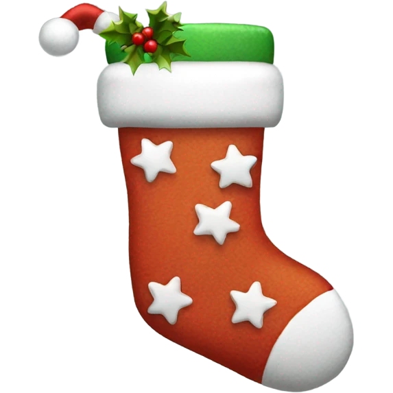 Christmas stocking emoji