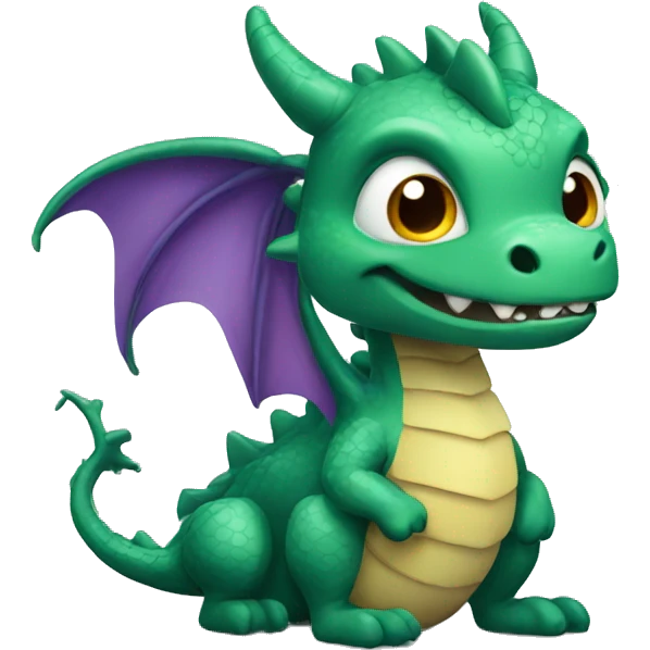 A cute dragon emoji
