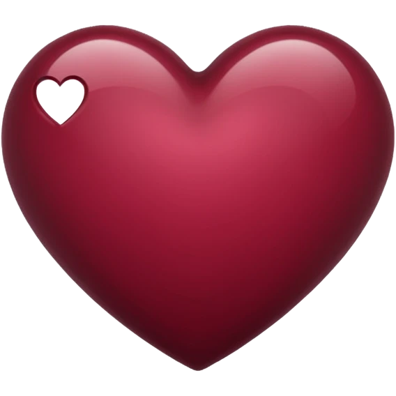 Burgundy Heart emoji
