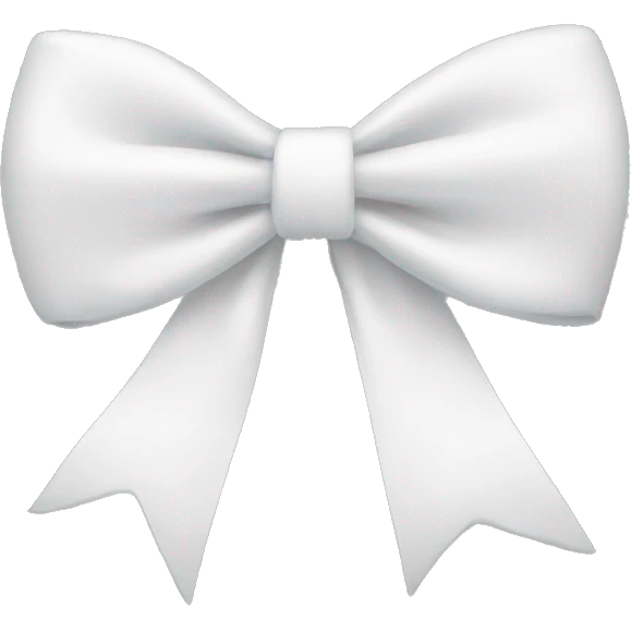 white bow emoji
