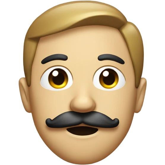 face with mustage and tape emoji