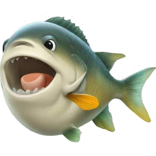 Gordo pescando emoji