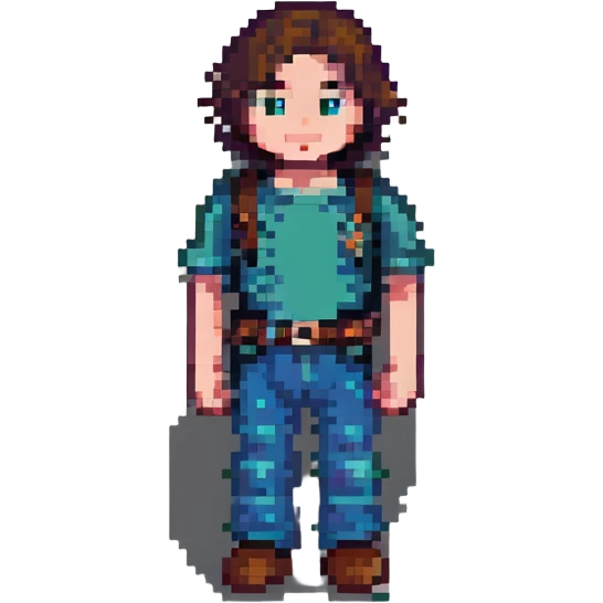 Minecraft character Steve pixel art emoji