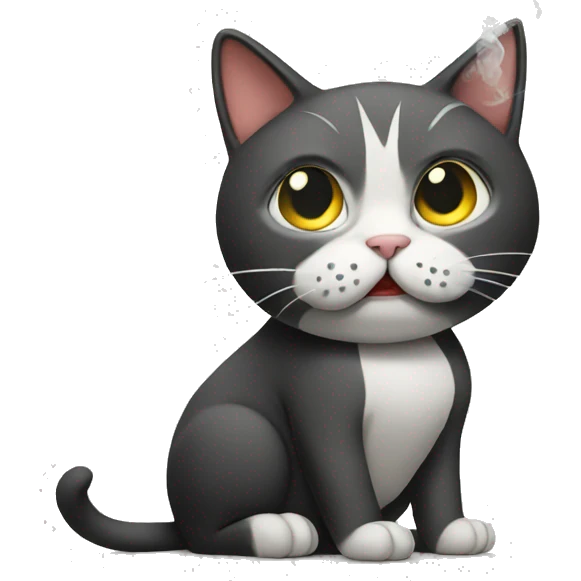 Smoking cat emoji