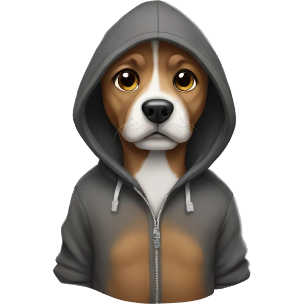 Dog with a hoodie  emoji