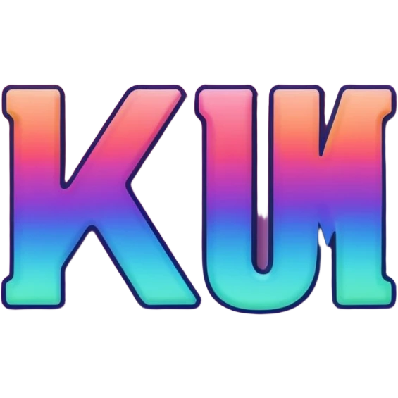 The name 'Kálmán' in a modern, colorful gradient font with a dark outline, dynamic, slanted or partial underline, in the style of reference patterns. emoji
