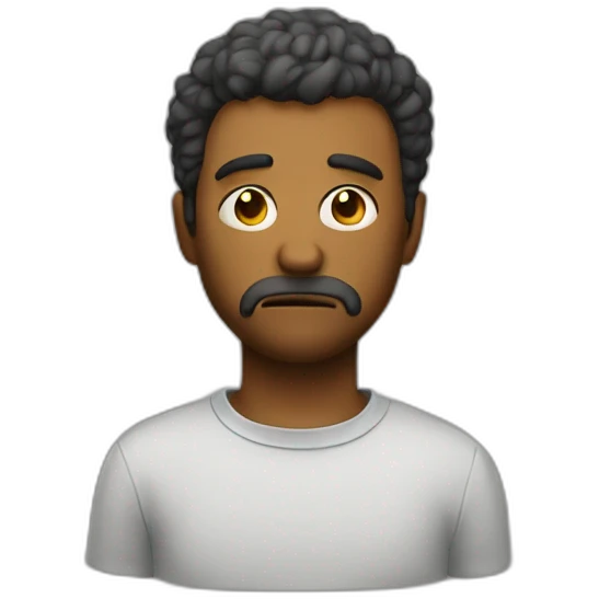 sad man at b-day emoji