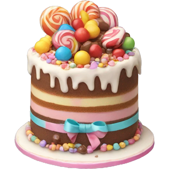Candy cake ￼ emoji