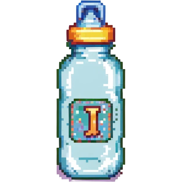 baby bottle with letter J monogram emoji