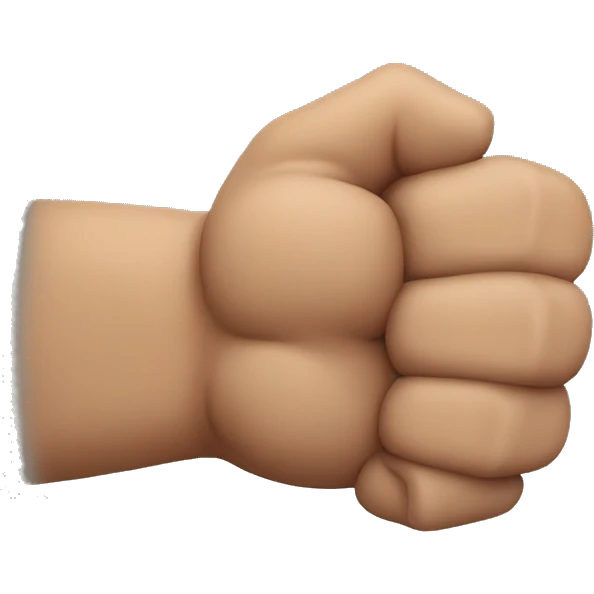 muscular arm with right fingers emoji