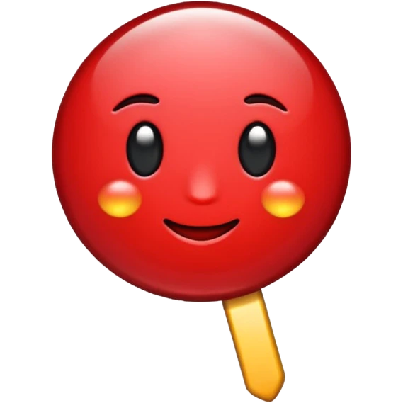 glitter red pin emoji