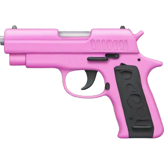 Pink gun emoji