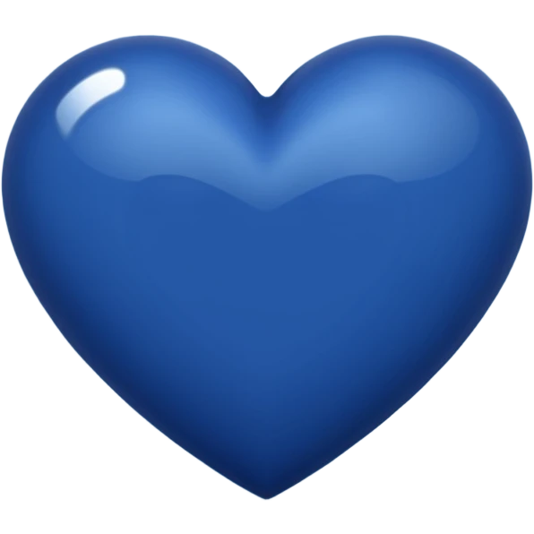 navy blue heart  emoji