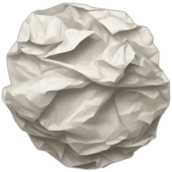 crumpled paper ball emoji