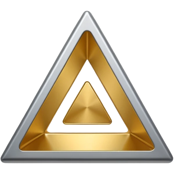 hollow triangle mold emoji