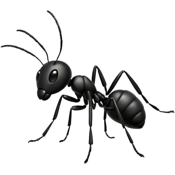 an ant that is jumping over stones emoji